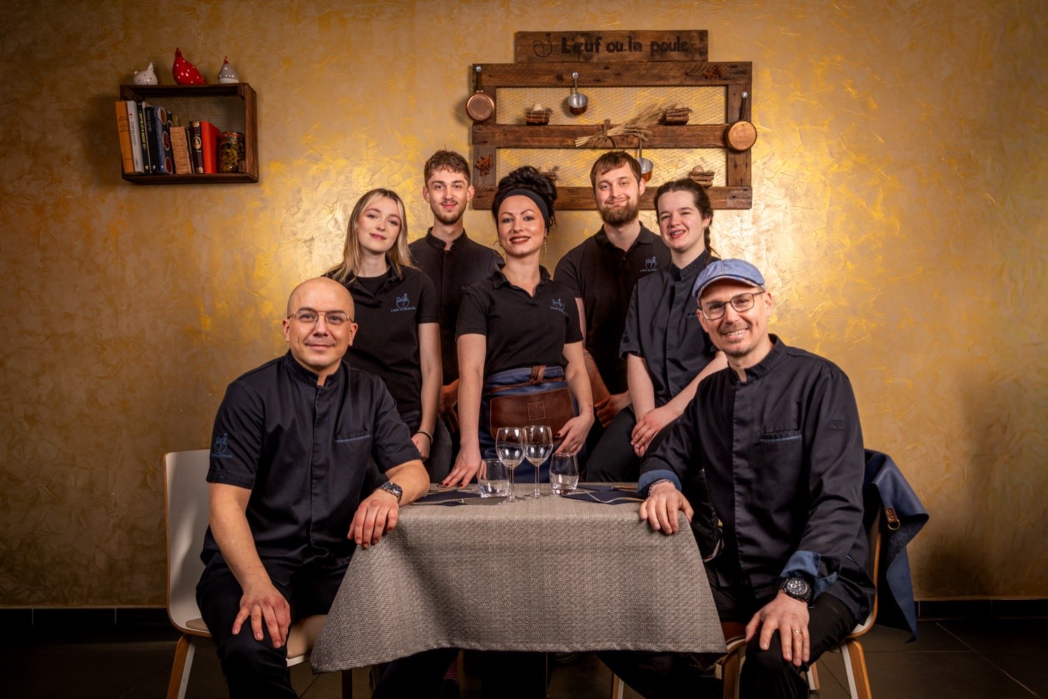Portrait d'équipe d'un restaurant