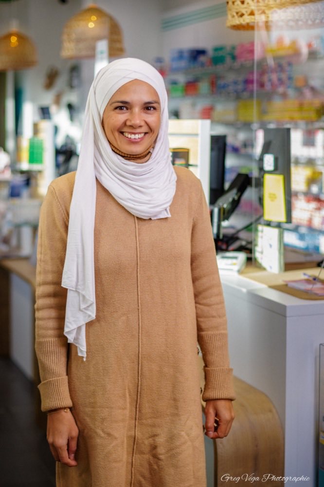 Portrait d'une commerçante